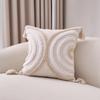 Bohemian Cotton Linen Throw Pillow with Tassels - Sofa & Bed Backrest Cushion Cover with Insert
