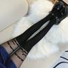Sexy Women Faux Thigh High Socks Pantyhose Japanese JK Cute Jacquard Pattern Patchwork Stockings Mock Suspender Tights