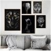 Bilder für Wohnzimmer Dekoration Home Decor Tier Leinwand Malerei Wand Kunst Löwe Elefant Pferd Poster und Drucke Wand