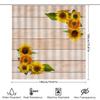 Modern Farmhouse Style Sunflower Bath Shower Curtain Waterproof Polyester Fabric Decorative Printing For Bathroom Accessories Se