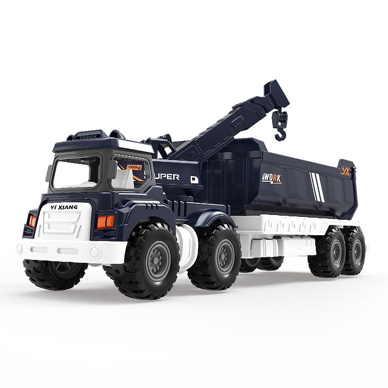 Simulation Alloy Front Inertia Car Crane Excavator Dump Car Trailer Model Children's Toy Birthday Gift