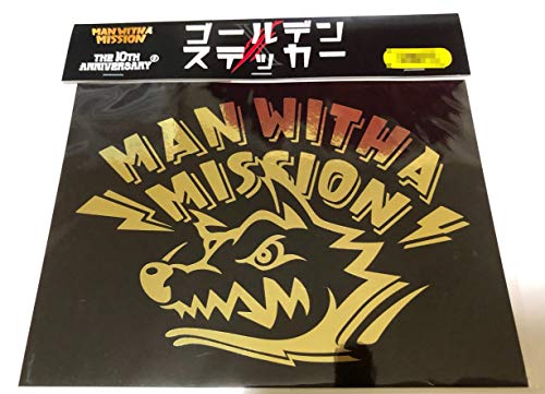 MAN WITH A MISSION Large Logo Golden Sticker