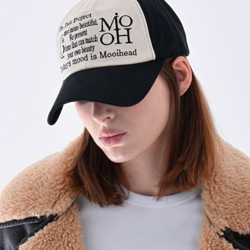 

MooiHead Lettering Lua Two-Tone Ball Cap_Black black