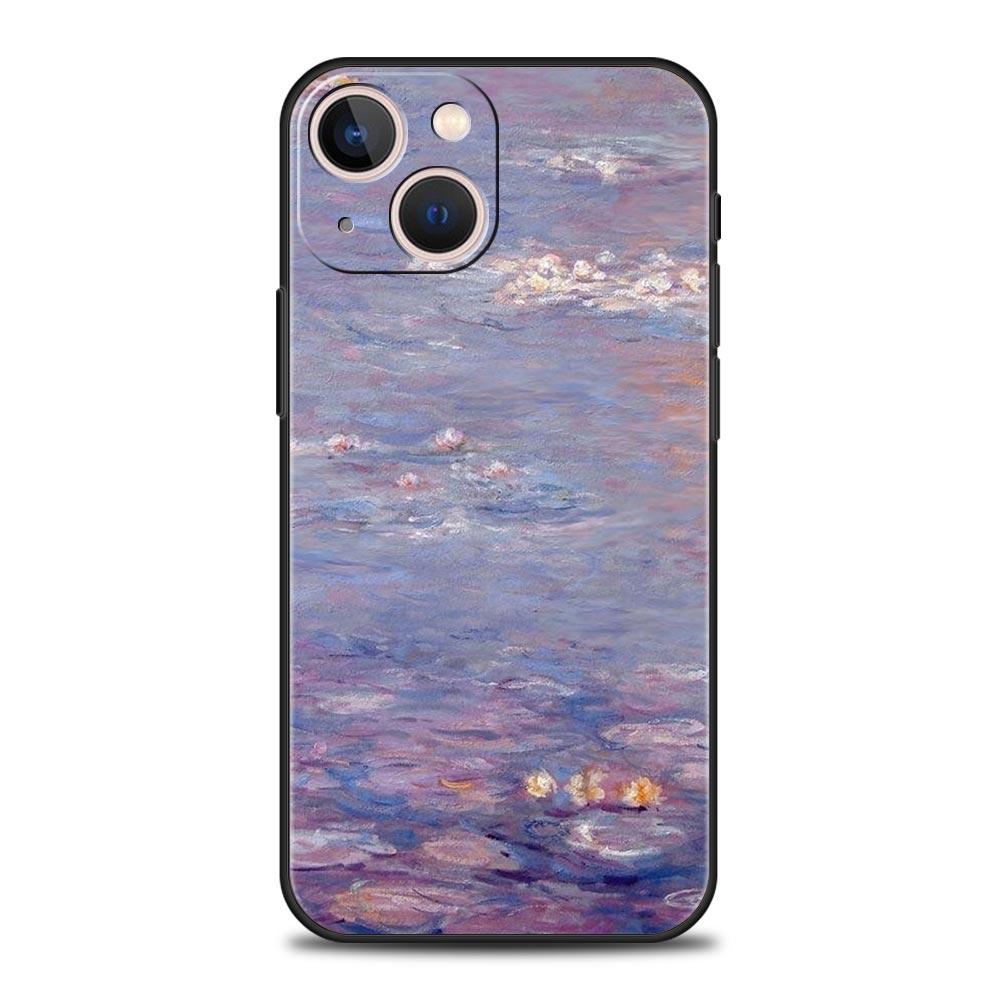 Claude Monet Impressionism Painter For iPhone 11 12 13 15 16 14 Pro Max Phone Case X XR XS 7 8 Plus SE Luxury Cover Funda