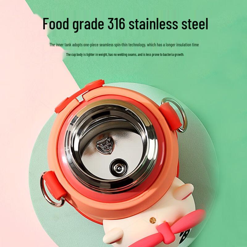 YY Kids 316 Stainless Steel Thermos with Straw
