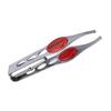 Tweezers with LED Light - Dunlop - For Perfect Illumination - Non-slip Handle - Ideal for Travel