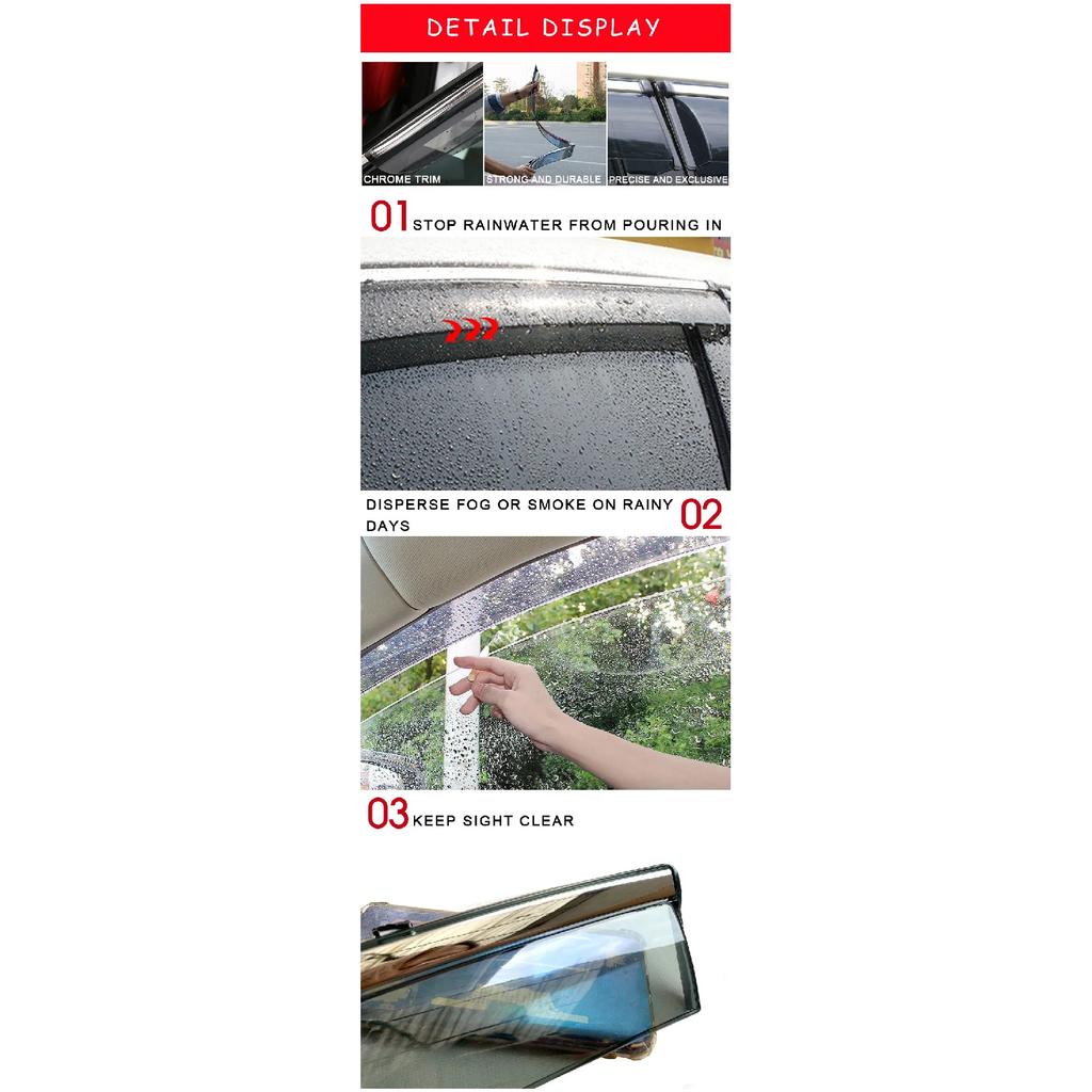 For Mazda 3 Bm Bn 2014-2019 Wind Deflectors Rain Guards Door Visor Vent Shades Ventvisor Window Visor Cars Accessories