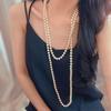 Retro 160 Cm Or So, A Variety Of Wearing Methods, Strong Light Is Round, Shijia Pearl Necklace, Autumn And Winter Sweater Chain