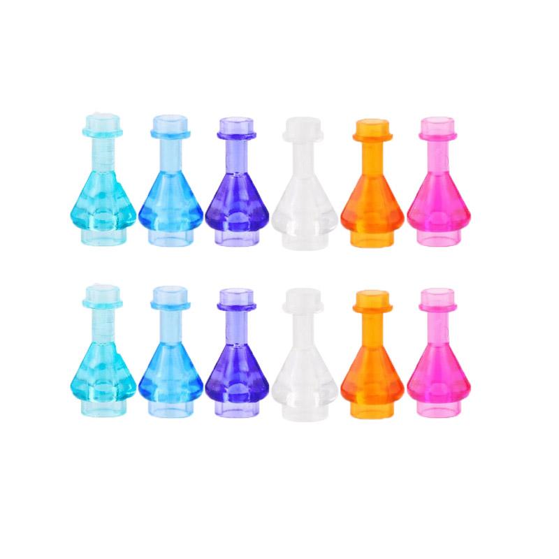 MOC City Building Blocks Character Scene Creative Accessories Mini Brick Color Wine Bottle Reagent Bottle Set Box Toy Gift X007