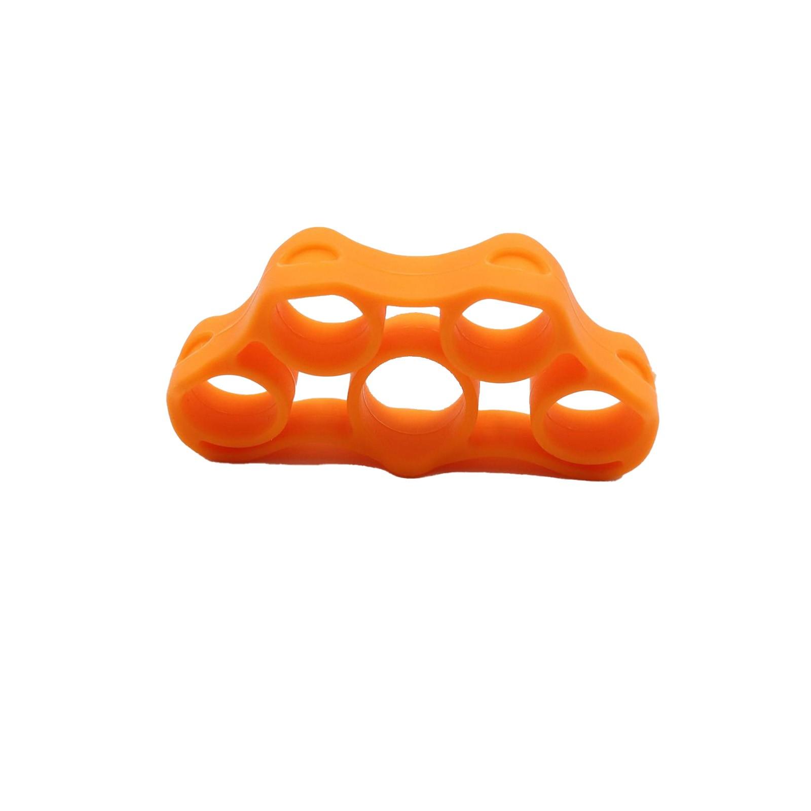 

Силиконовый тренажер для пальцев для тренировки силы рук, расширение вен пяти пальцев, реабилитационное упражнение, тренажер для пальцев для силы хвата One Size оранжевый