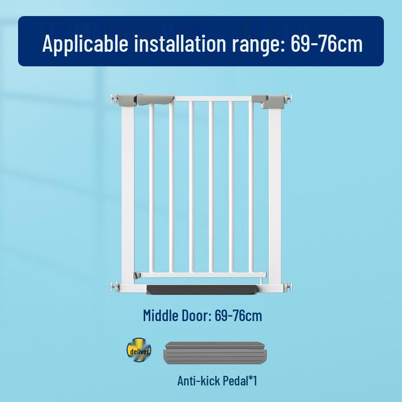 Child & Pet Safety Stair Gate - No Drill Indoor Barrier Fence 69-76 cm Width