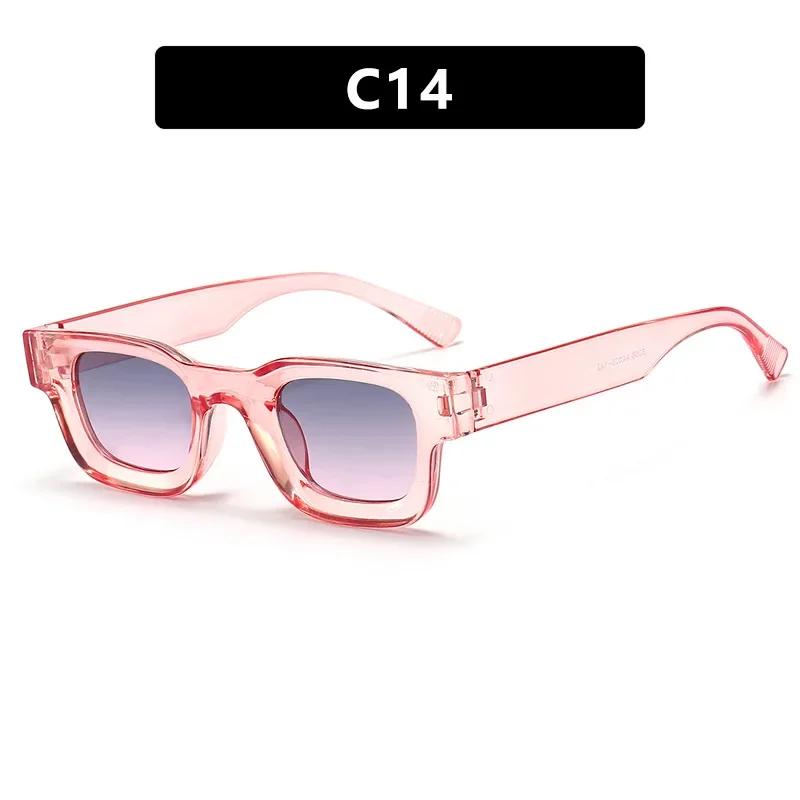 Fashion Travel UV400 Protection Sun Glasses Unisex Small Frame Concave Sunglasses Men Luxury Design Retro Hip-hop Punk Sunglass