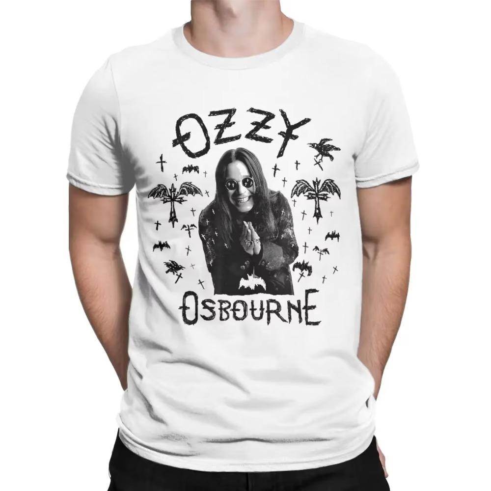 Pánská trička Ozzy Osbourne Kříž Létající Novinka Čistá bavlna Tričko Krátký rukáv Tričko Kulatý výstřih Oblečení 4XL 5XL 6XL