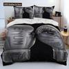 Set Letto Piumone 3D Guanti da Boxe Boxer Fight, Copripiumino Set Letto Copripiumino Federa, Set Letto Matrimoniale King Queen Adulto