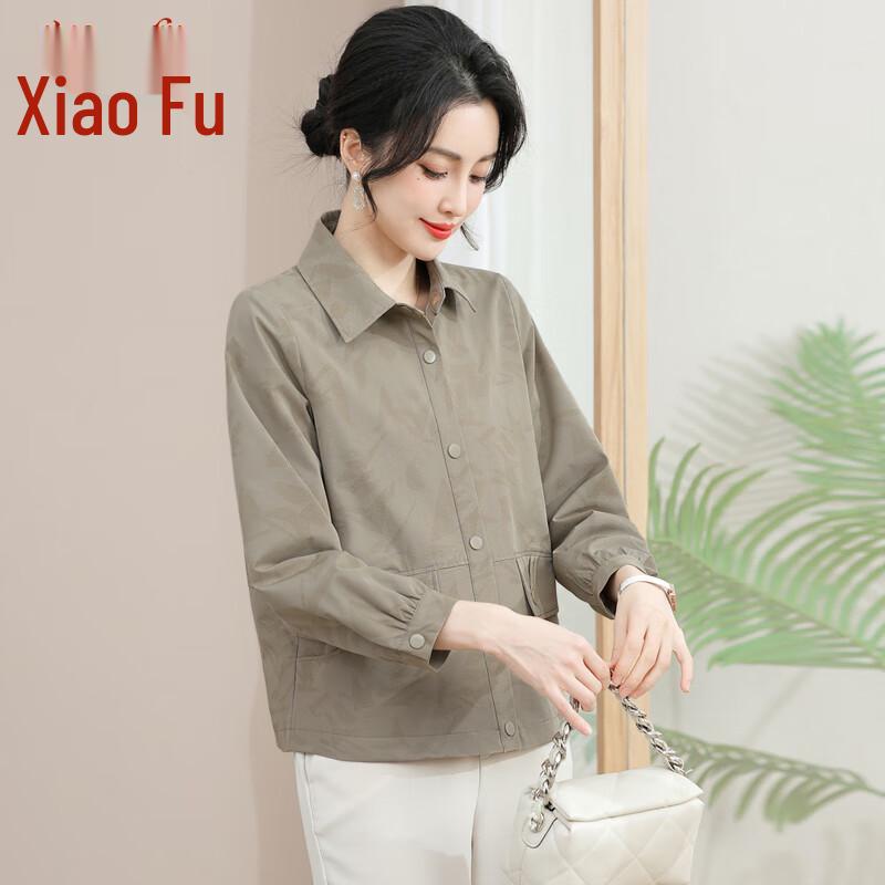 Mid-Aged Women's Lightweight Casual Shirt Jacket