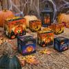 Halloween Paper Gift Boxes Large Capacity Halloween Candy Treat Boxes for Holiday Treat Cookie Goodie Snack Packaging