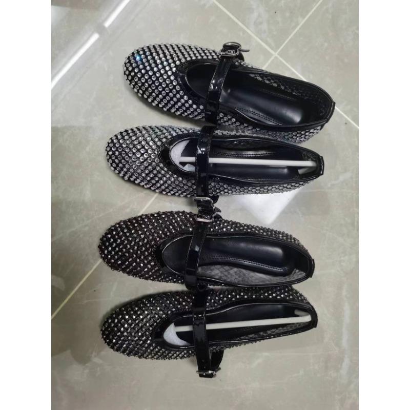 

Нове розбите скло мрії~ блискуча стразова однослівна пряжка з неглибоким вирізом Мері Джейн одинарні туфлі жіночі 40