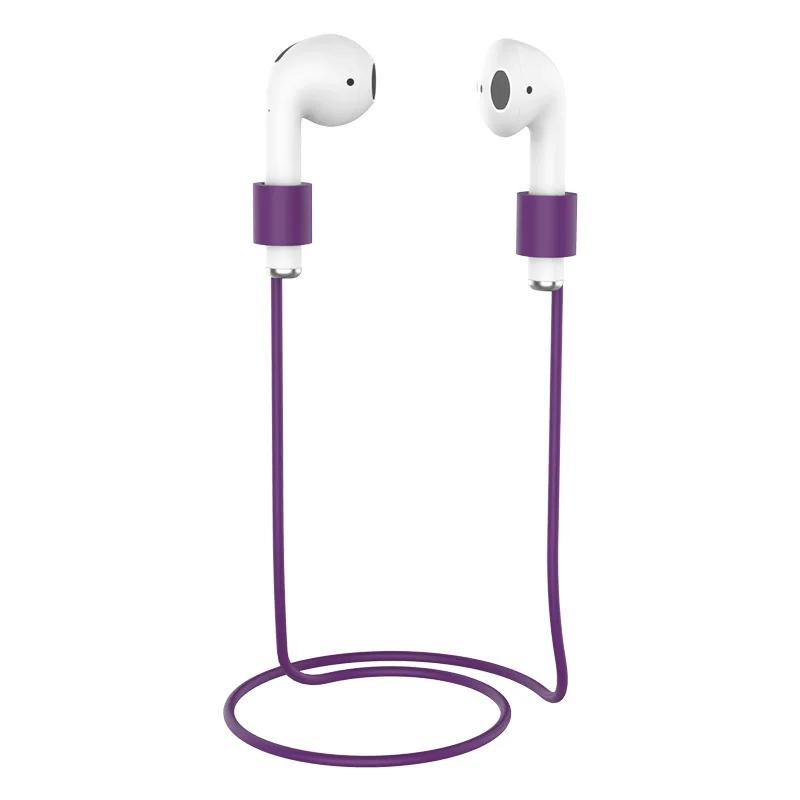 Earphone Strap for AirPods Wireless Headset Loop String Rope Anti-Lost Silicone Cable for Wireless Earphone Random Color
