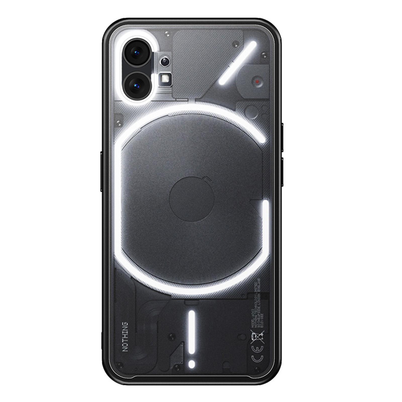 

For Nothing phone (1) 5G Armor Series Anti-scratch Hard PC Soft TPU Cell Phone Case Drop-proof Back Cover Black