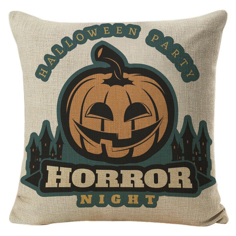 Halloween Pillowcase Set Cushion Office Lumbar Backrest Home Office Sofa Cushion Cover