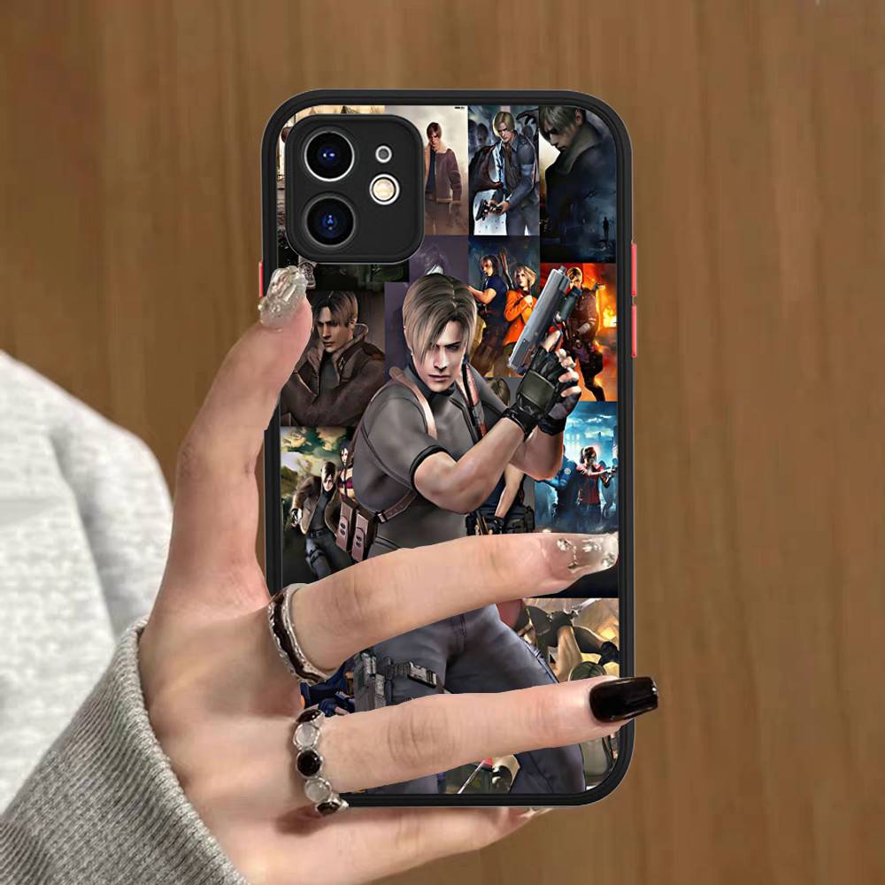 Hra R-Resident E-Evil Pro IPhone 15 16 Pro Max 11 12 13 14 XS XR X Plus 16E Matný průsvitný kryt na telefon