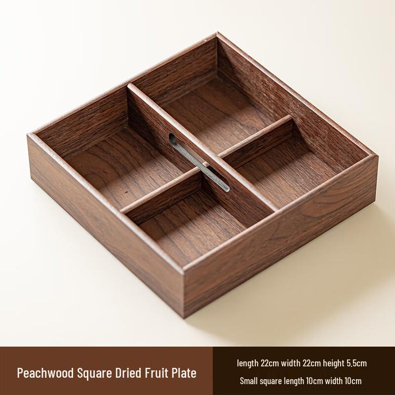 Wooden Square Tea and Snack Serving Tray