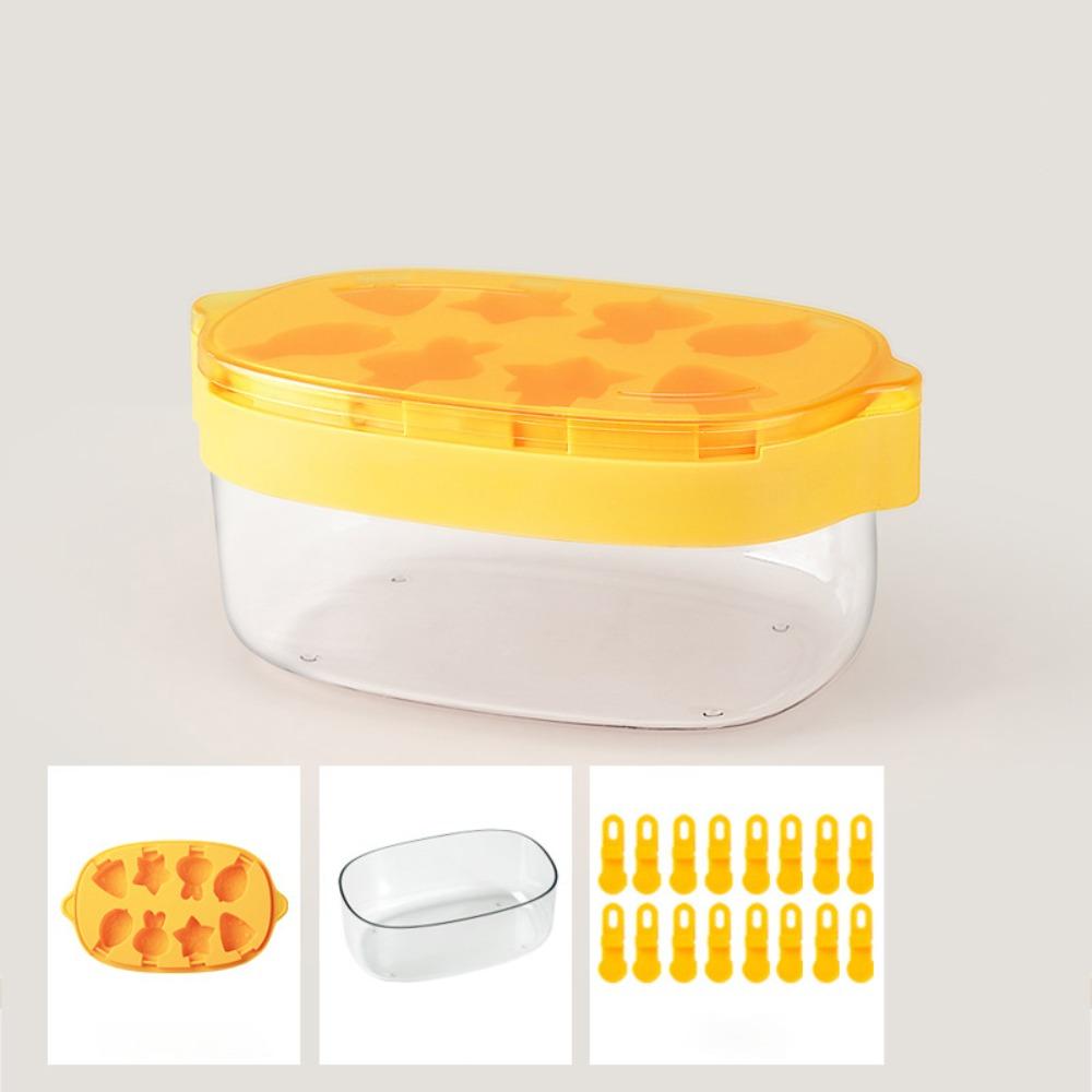Dust Cover Ice Candy Maker with Ice Storage Box Ice Lolly Mold Cute Ice Pop Molds  Summer