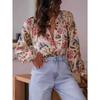 Women's Printed Long Sleeve Shirt Spring Autumn Casual Blouse Top For Women European American Fashion Foreign Trade Crossbody Apparel