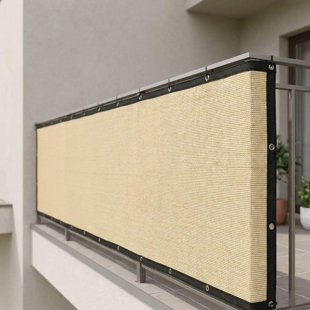Sun Protection Balcony Fence Privacy Shade Screen Dust-proof Windscreen Mesh Cover Car Shed Awning
