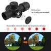 FOCUHUNTER 3x30 Prism 1200G IP67 Red Green 12cm Compact Short Tactical Sight for and Airsoft Riflescope, Shockproof, Waterproof, 6-Level Half-Mildot,