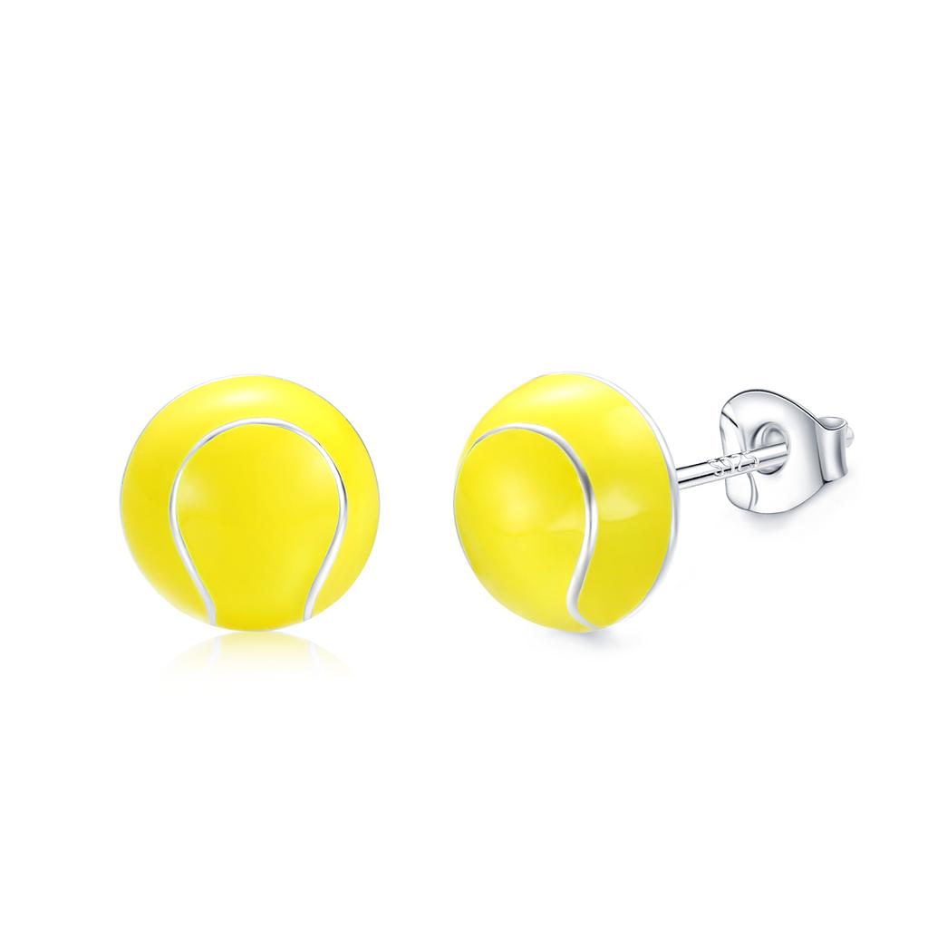 VOJO Sports Stud Earrings Football, Soccer, Basketball, Volleyball, Tennis, Baseball Earrings for Women Men Player Fan Gifts