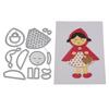 Little Girl Frame Metal Silvery Stencil Embossing Cutting Dies For Diy Scrapbooking Paper Album Cards Making
