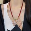 Korean High-End Peace Buckle Necklace Bracelet Set for Women