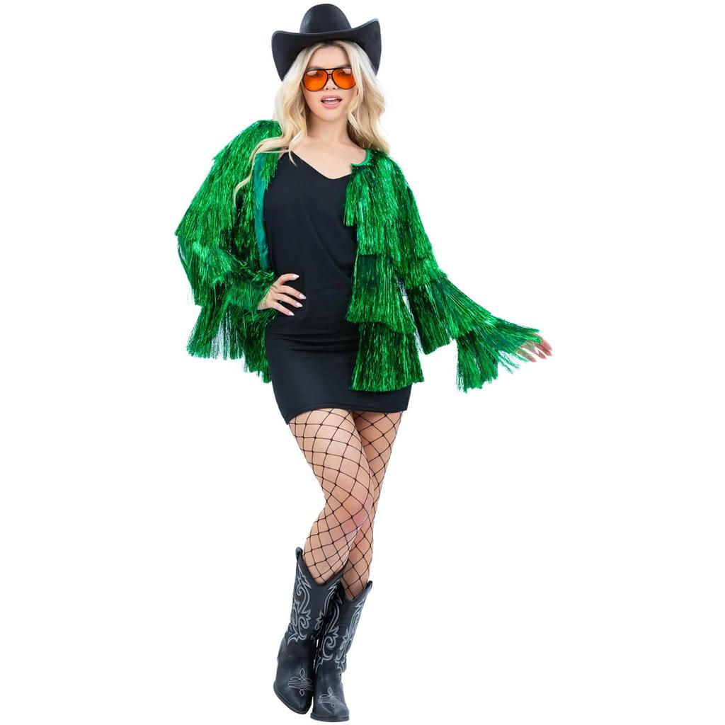 Fever Womens/Ladies Tinsel Festival Costume Jacket