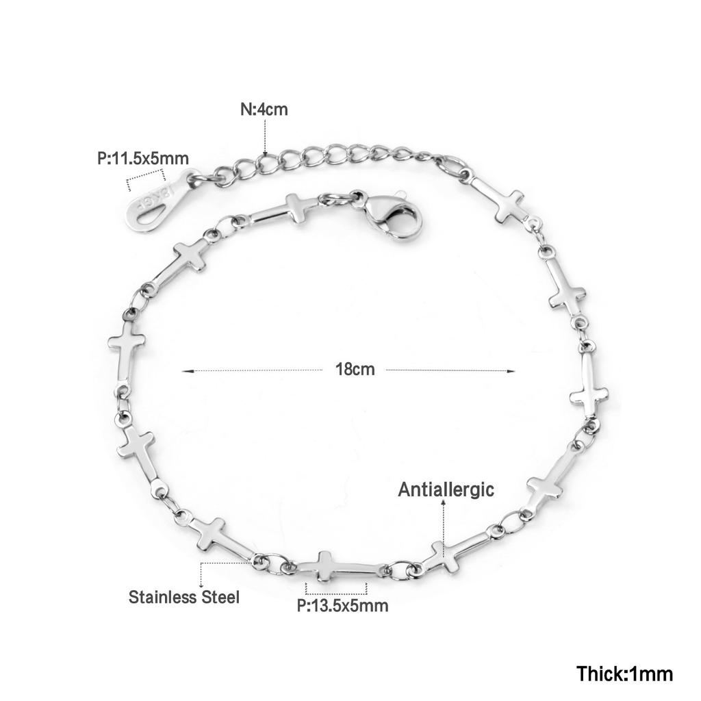 Fashion Minimalist Cross Bracelet For Women Elegant And Luxurious Jewelry Accessory