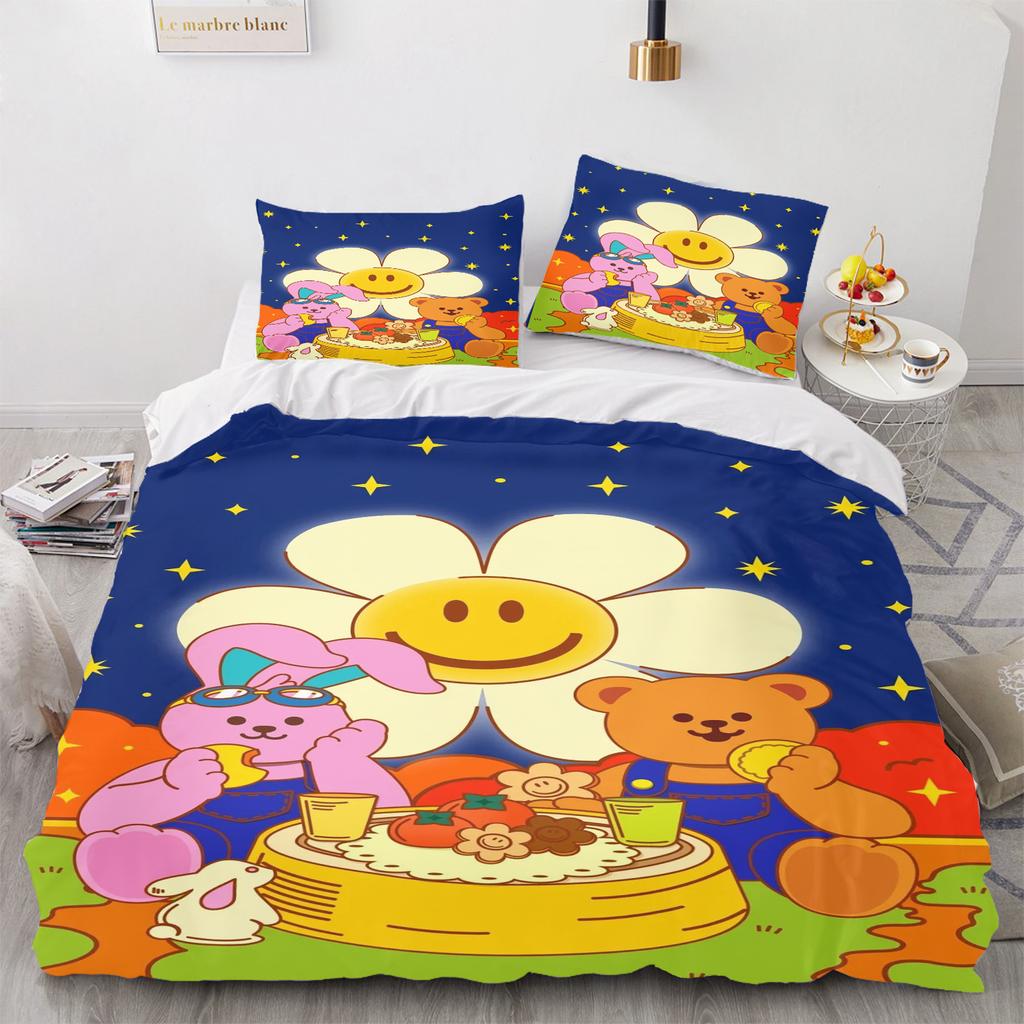 Wiggle Wiggle Duvet Cover Set Comforter Bedding 3D Children'S Bedding Set 3-Piece 1 Quilt Cover King Size