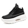 8CM Height Increasing White Dad Sneakers, Thick Sole Retro Casual for Spring and Autumn