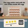 4 Tier Fridge Egg Rack Automatic Rolling Egg Holder Storage Box Container Kitchen Refrigerator Egg Dispenser Fridge Organizer