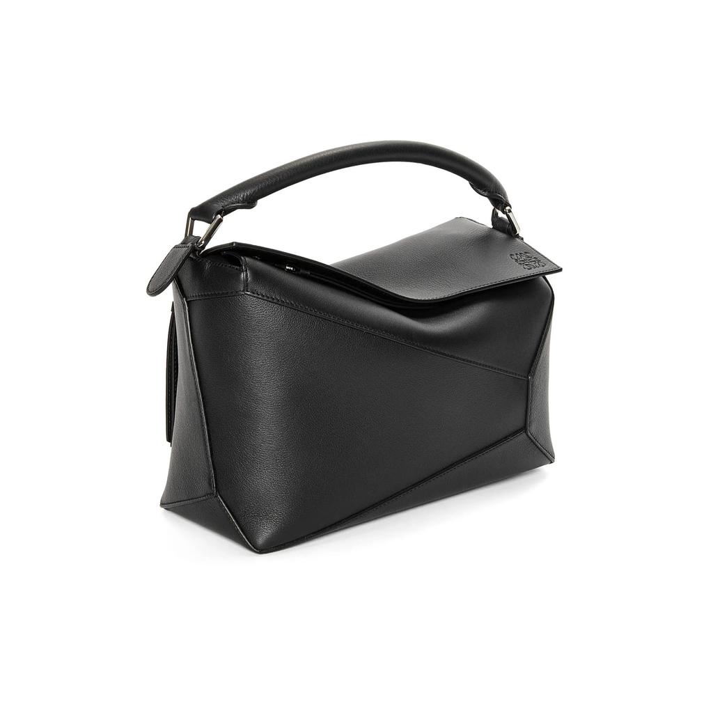 Loewe Puzzle Cow Leather Puzzle Bag, Shoulder Bag, Crossbody Bag, Handbag Regular Women's Black A510P49X14-1100