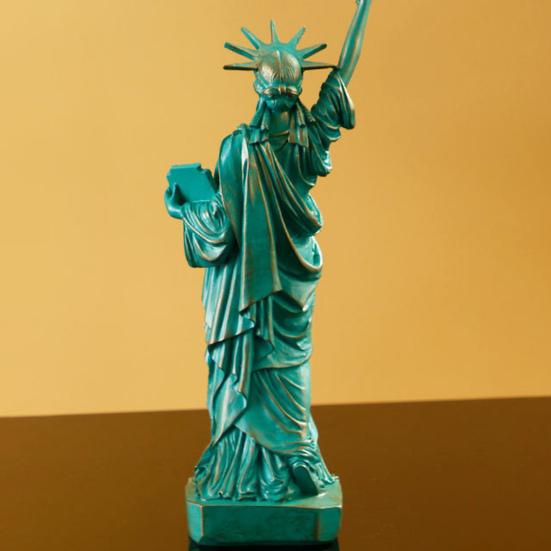 Tischstatue Freiheitsstatue Harz Freiheitsgöttin Figur USA Stil Göttin