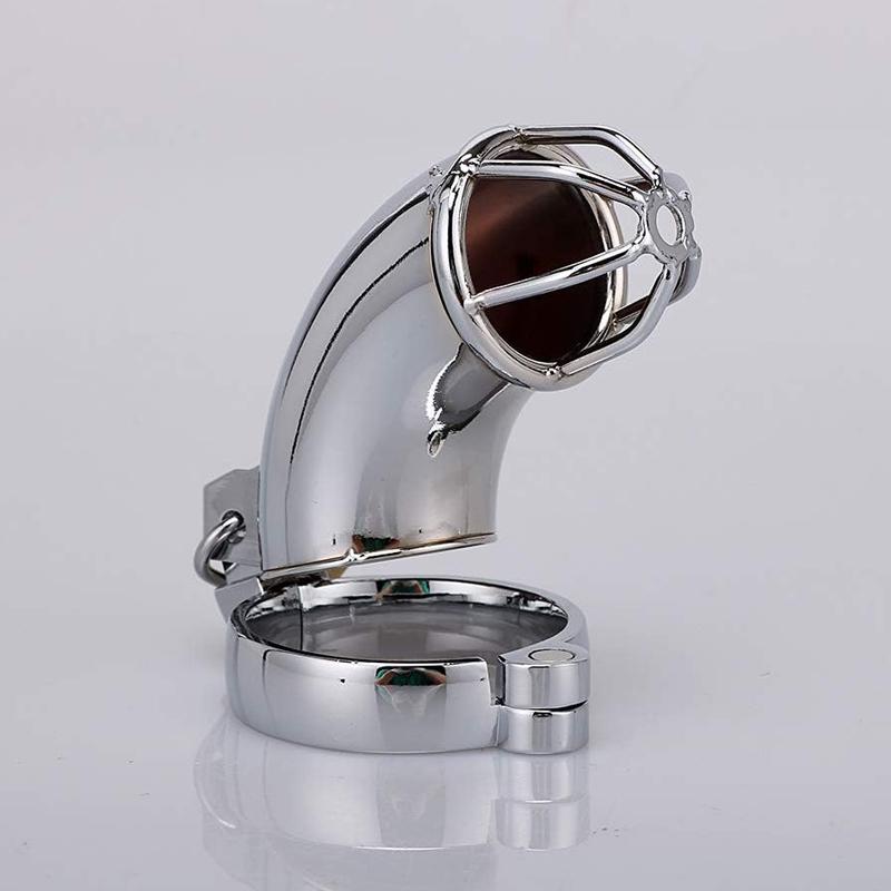 BDSM Sex Toys Men Stainless Steel Metal Urethra Chastity Lock Penis Bondage Adult Chastity Cage Cock Restriction Abstainer Toy