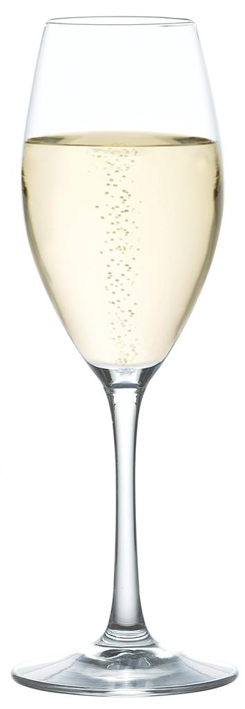 Toyo Sasaki Glass Champagne Glass Collection with Foaming Function, 225ml, Made in Japan, Dishwasher Safe, Break-Resistant, 30M71CS-L001