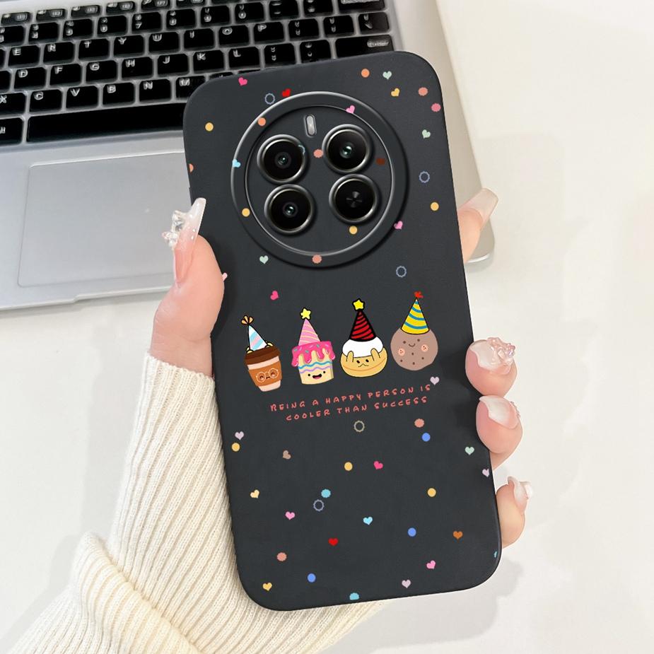 For Realme 12 Pro Plus Case RMX3840 Cute Cartoon Cover Soft Silicone Phone Case For Realme 12 Plus 12X Realme12 Pro + Bags Shell