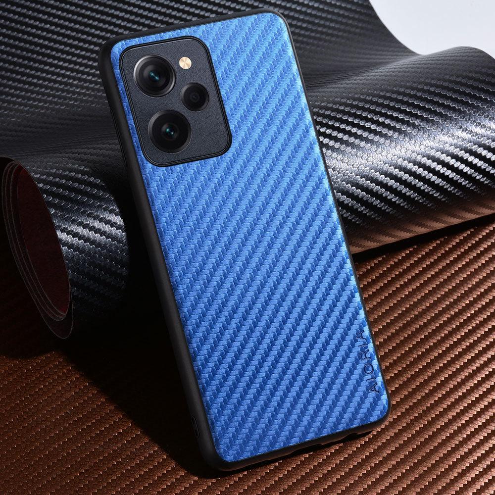 Carbon Fibre texture Phone Case for  Poco X5 Pro F5 Pro  Fashion Design Soft Back Cove Case Funda for Poco F5 Pro
