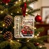 Support de Display d'Argent en Acrylique Durable, Pendentif Rétro de Noël, Décoration Arbre à Argent, Ornement de Fête Transparent Transparent à Suspendre avec Emplacement pour Carte