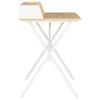 Desk In White and Natural Finish 80 X 50 X 84 Cm