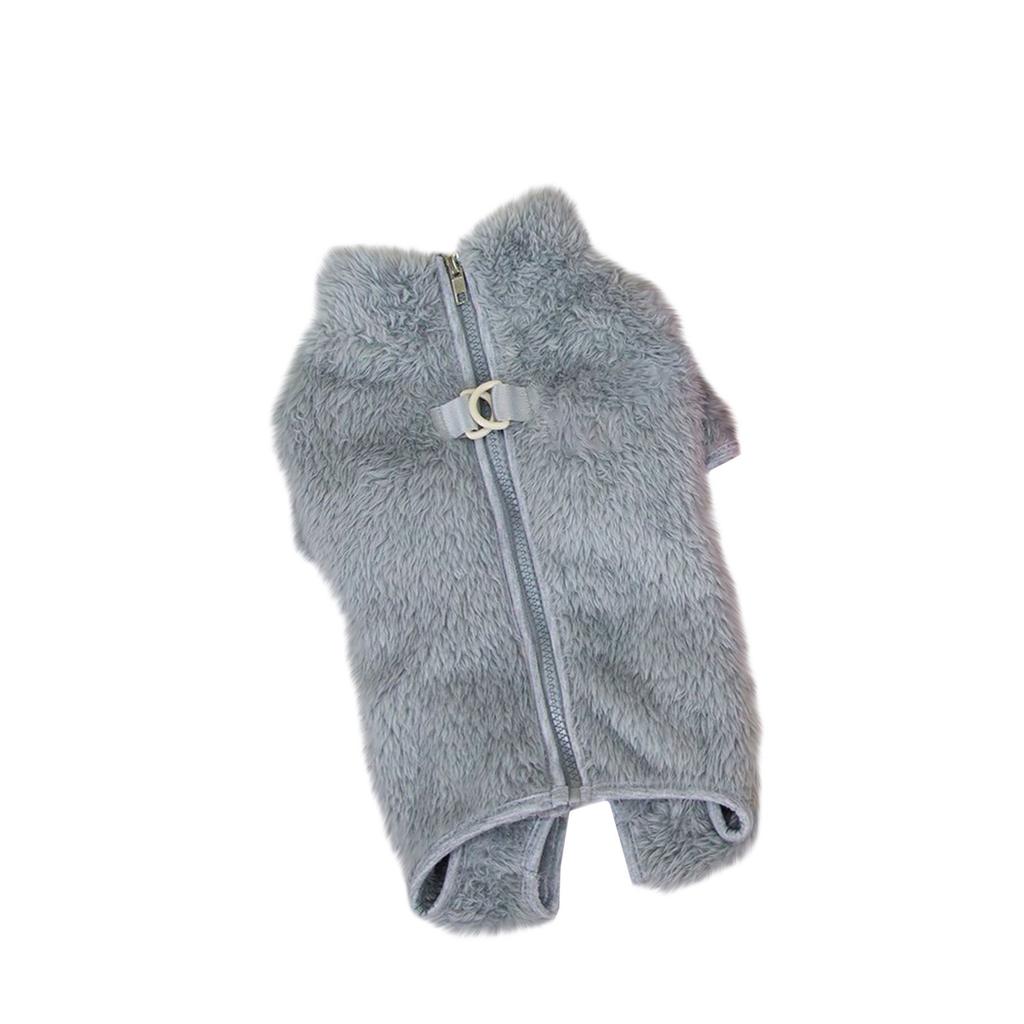 Hunde-Pyjama aus Samt, Plüsch-Einteiler, Weiche Winterkleidung für kleine Hunde, Haustier-Overall, Welpenkleidung