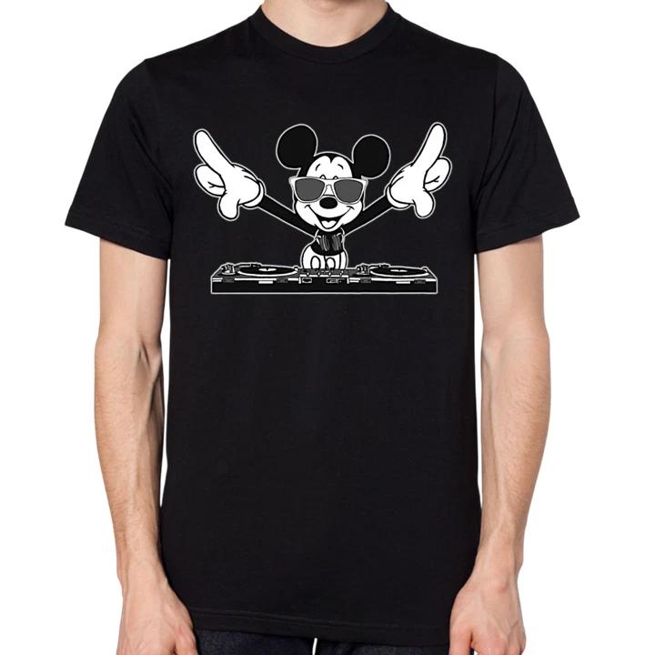 DJ T-Shirt Men Women Unisex Party Music Disc Jockey Top S