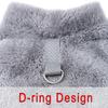 Windproof Winter Flannel Jumpsuit Jacket Coat for Small Dogs Puppy Chihuahua Bulldog Outfit with D Ring Pet Dog