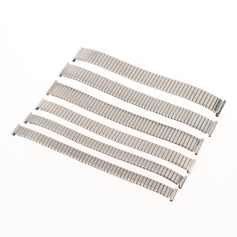 Tool Free Install Stainless Steel Watchband 10-20mm Elastic Metal Replacement Strap for Quick Wristband Update